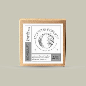 Activated Charcoal Shampoo Bar: Tea Tree Oil, Oily Hair, Vegan