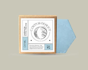 Peppermint Solid Conditioner Bar: Vegan Haircare for Itchy Scalp