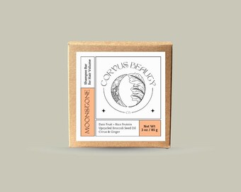 Citrus Ginger Solid Shampoo Bar: Volumizing Vegan Haircare