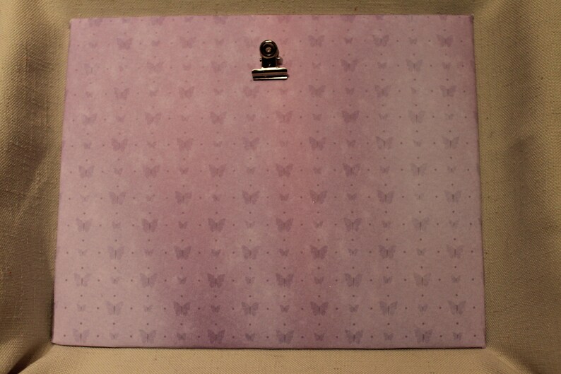 purple butterfly clipbaord