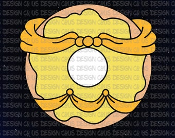 Disney Bell Donut SVG,DXF, PNG, Eps, Pdf, Digital Download