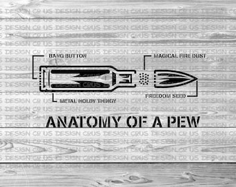 Anatomy of a Pew SVG,DXF, PNG, Eps, Pdf, Digital Download