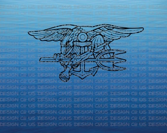 Navy Seal Trident SVG,DXF, PNG, Eps, Pdf, Digital Download