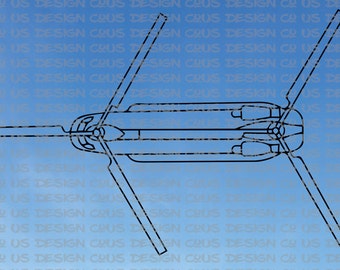 CH-47 Chinook Helicopter Top View SVG,DXF, Png, Eps, Pdf, Digital Download