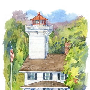 Custom Watercolor Venue Painting: Anniversary, House, or Business Portrait