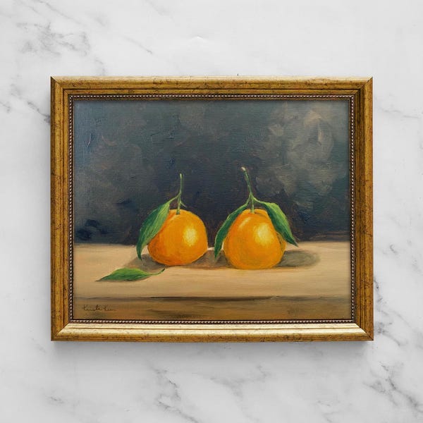 CLEMENTINE NO. 2 Art Print - Unframed Fruit Oil Painting Print