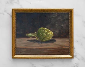 ARTICHOKE Art Print - Unframed Still Life Oil Painting Print