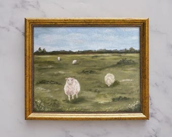 SHEEP IV Art Print - Unframed Oil Painting Print