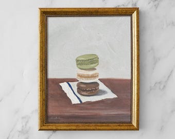 MACARONS Art Print - Unframed Oil Painting Print