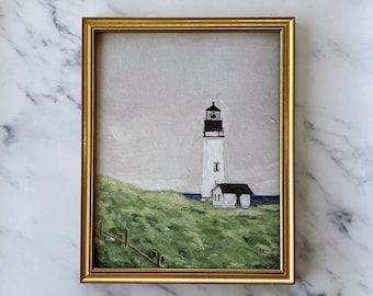 LIGHTHOUSE Art Print - Unframed Oil Painting Print - Still Life Print - Lighthouse Oil Painting Print - Nautical Oil Painting - Coastal Art