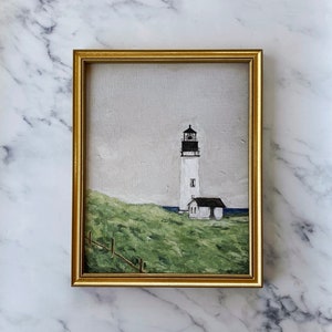 LIGHTHOUSE Art Print - Unframed Oil Painting Print - Still Life Print - Lighthouse Oil Painting Print - Nautical Oil Painting - Coastal Art