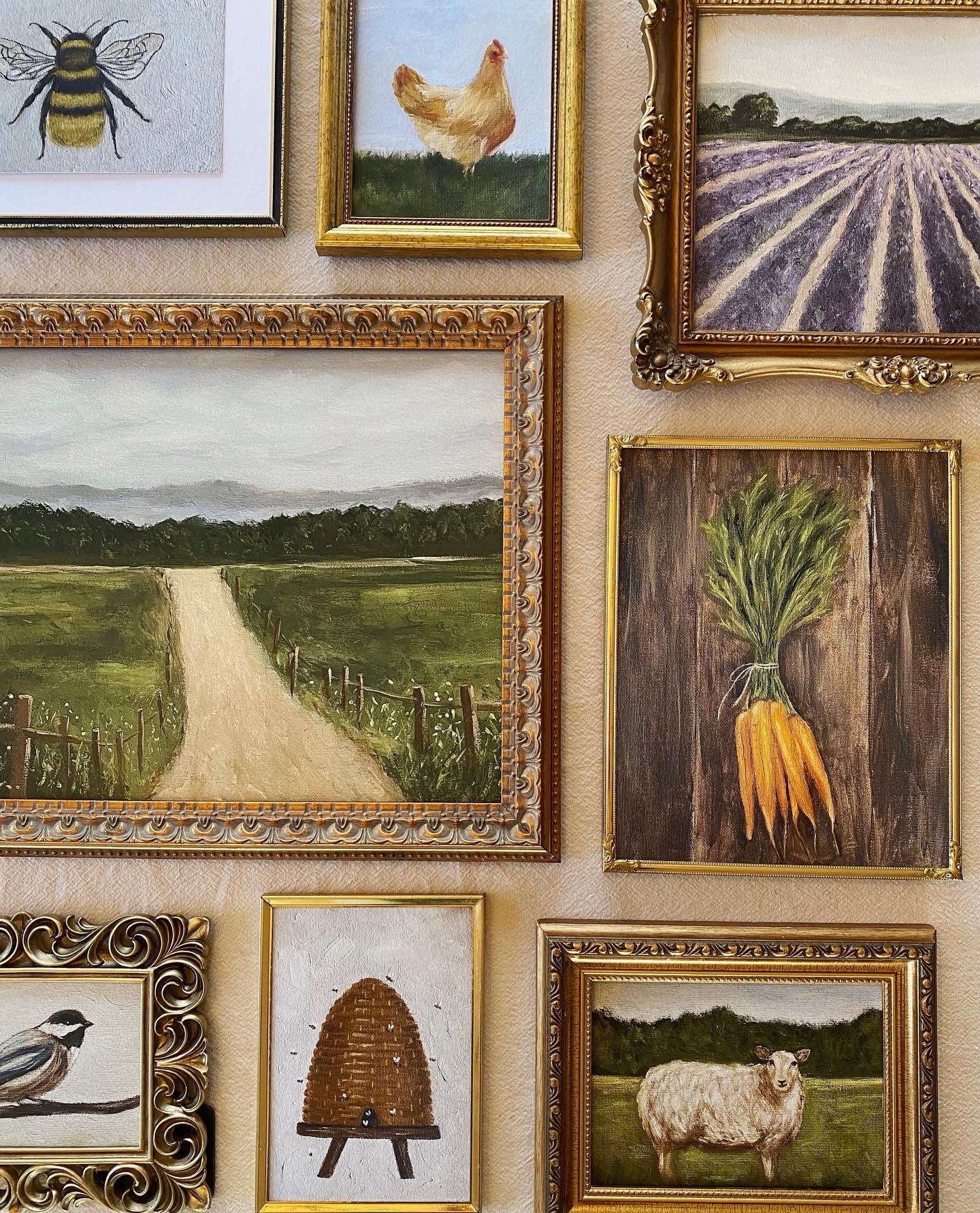 QUIET ROAD Art Print - Unframed Oil Painting Print - Landscape Oil