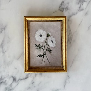 DAHLIA Art Print - Unframed Oil Painting Print - Oil Painting Still Life Original - Small Flower Oil Painting -  Bouquet Oil Painting