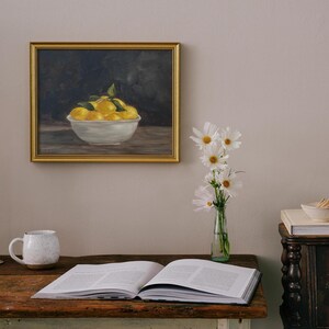 GATHERED LEMONS Art Print - Unframed Oil Painting Print image 5