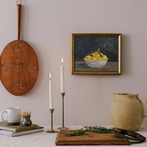 GATHERED LEMONS Art Print - Unframed Oil Painting Print image 2