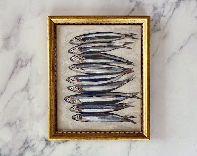 SARDINES Art Print - Unframed Oil Painting Print