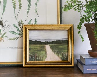 QUIET ROAD Art Print - Unframed Oil Painting Print - Landscape Oil