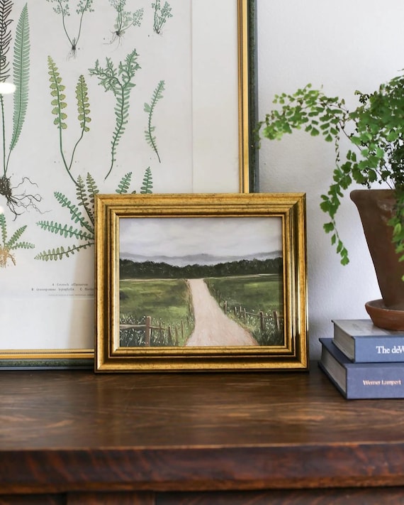 QUIET ROAD Art Print - Unframed Oil Painting Print - Landscape Oil