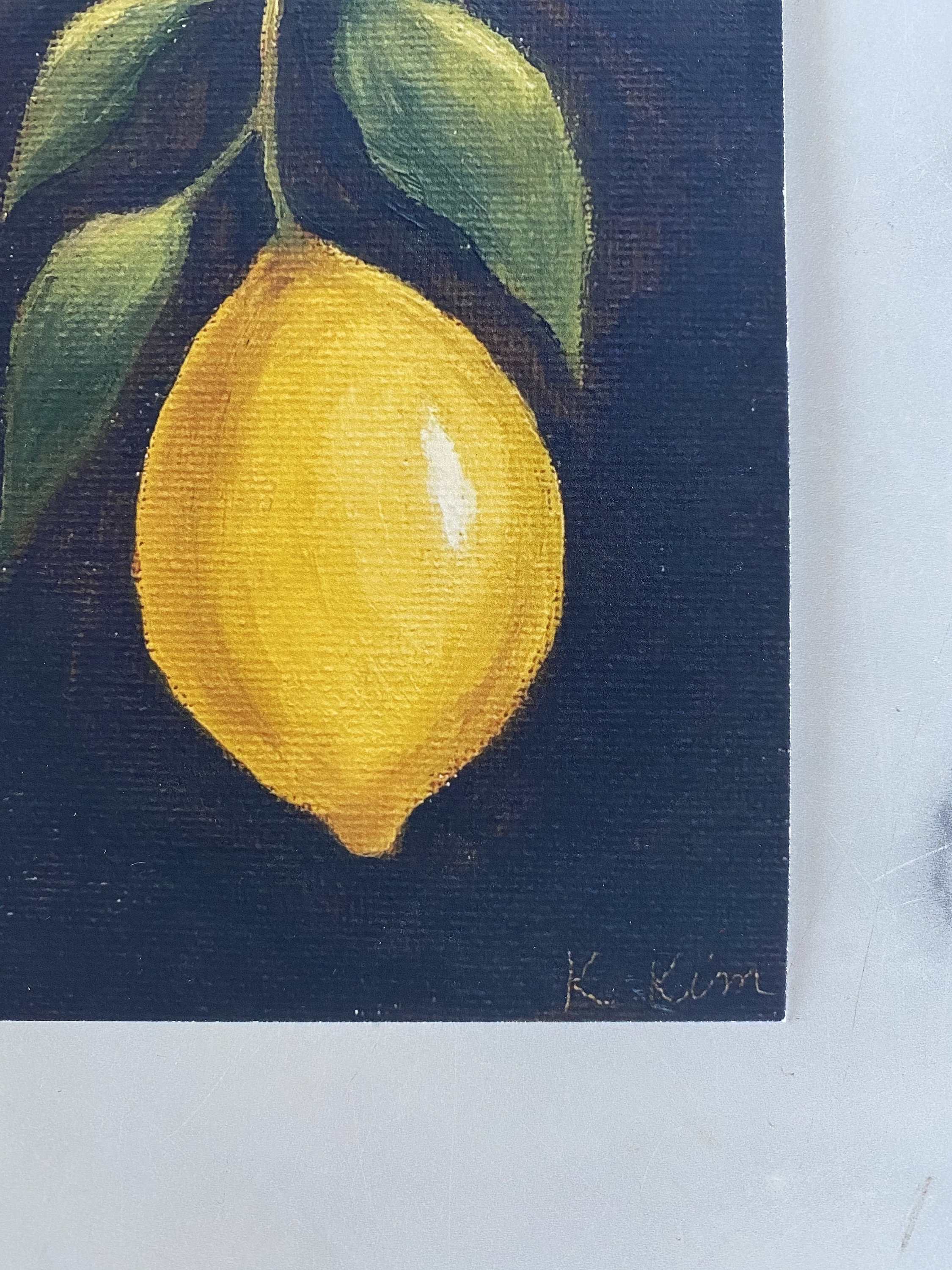 LEMON 8 Art Print Unframed Oil Print Print Still Life Etsy UK