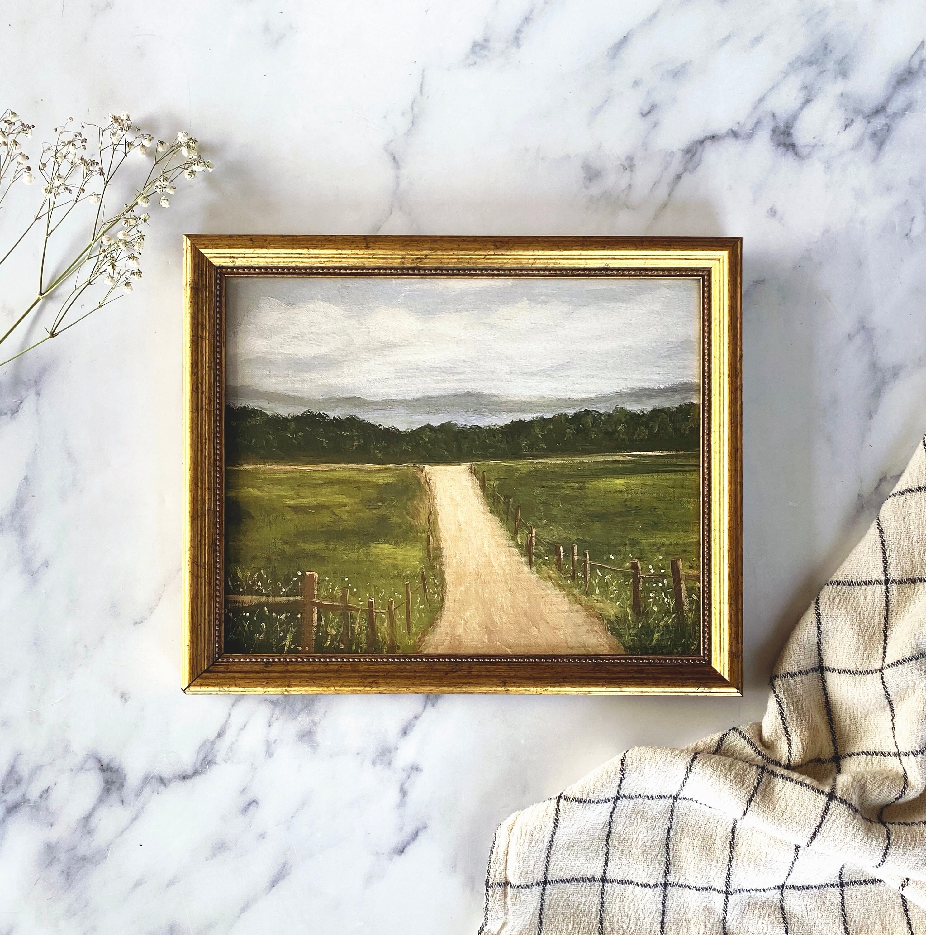 QUIET ROAD Art Print - Unframed Oil Painting Print