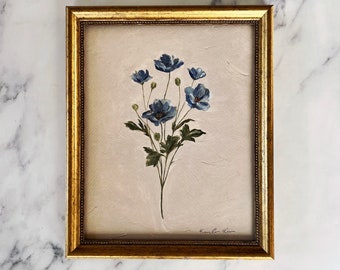 WILDFLOWER Art Print - Unframed Oil Painting Print - Oil Painting Still Life Original - Small Flower Oil Painting - Bouquet Oil Painting