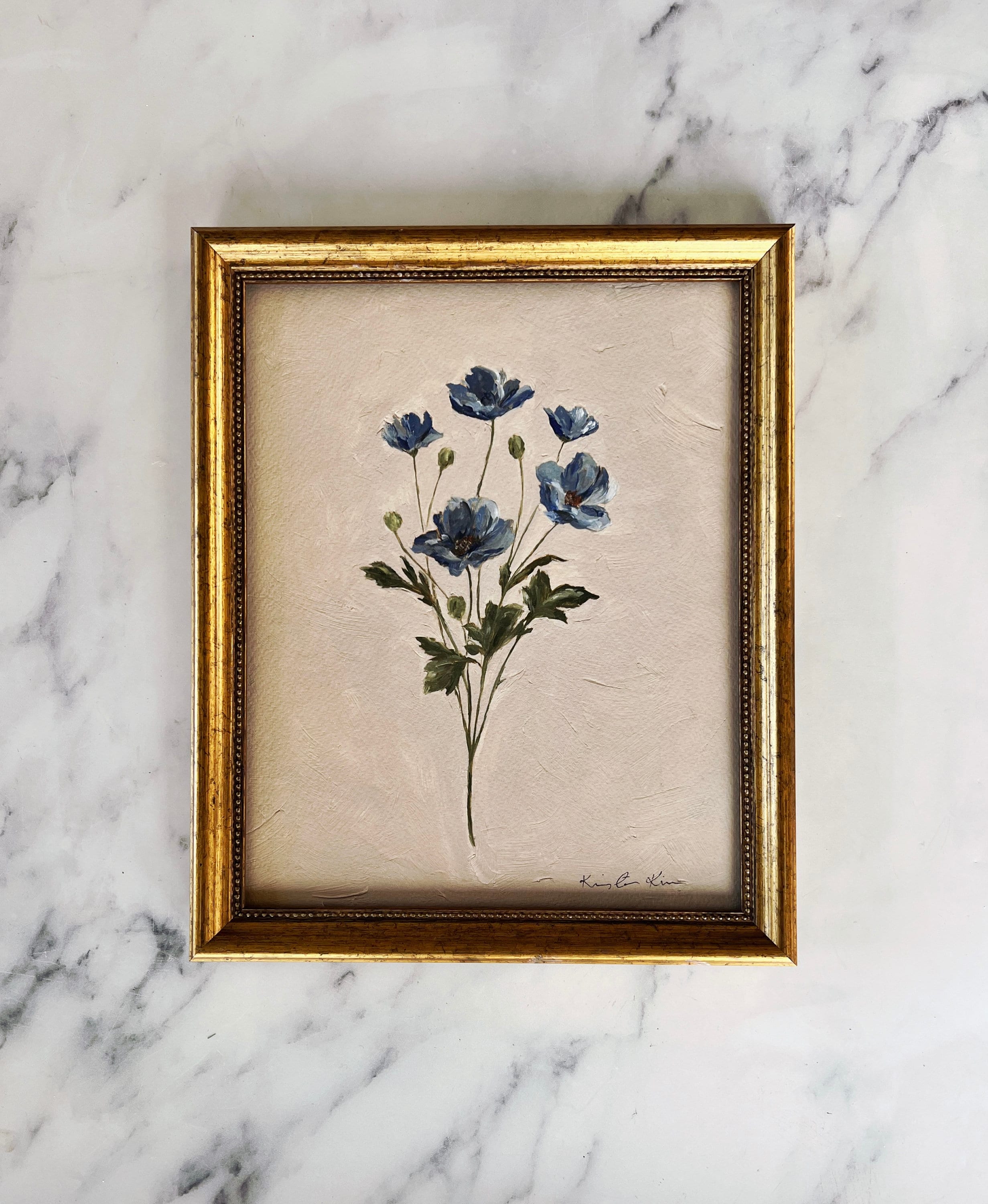 WILDFLOWER Art Print - Unframed Oil Painting Print - Botanical Oil Painting - Still Life - Small Flower Oil Painting - Bouquet Oil Painting