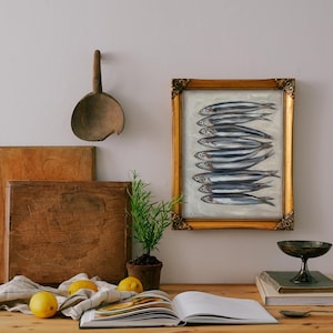 SARDINES Art Print - Unframed Oil Painting Print 11x14"