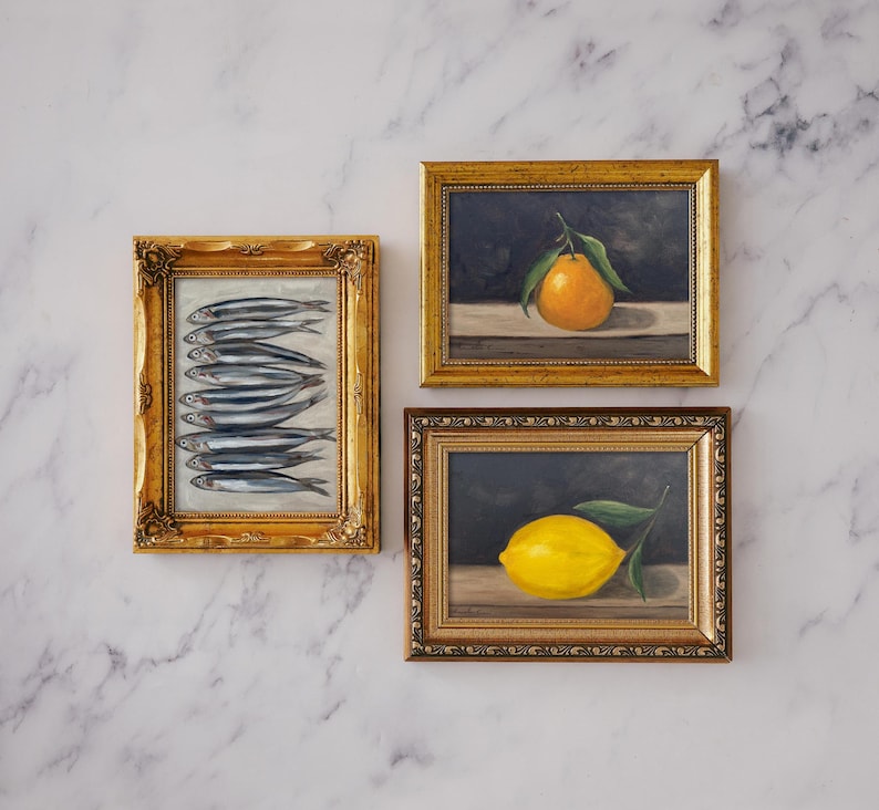 SARDINES Art Print - Unframed Oil Painting Print image 6