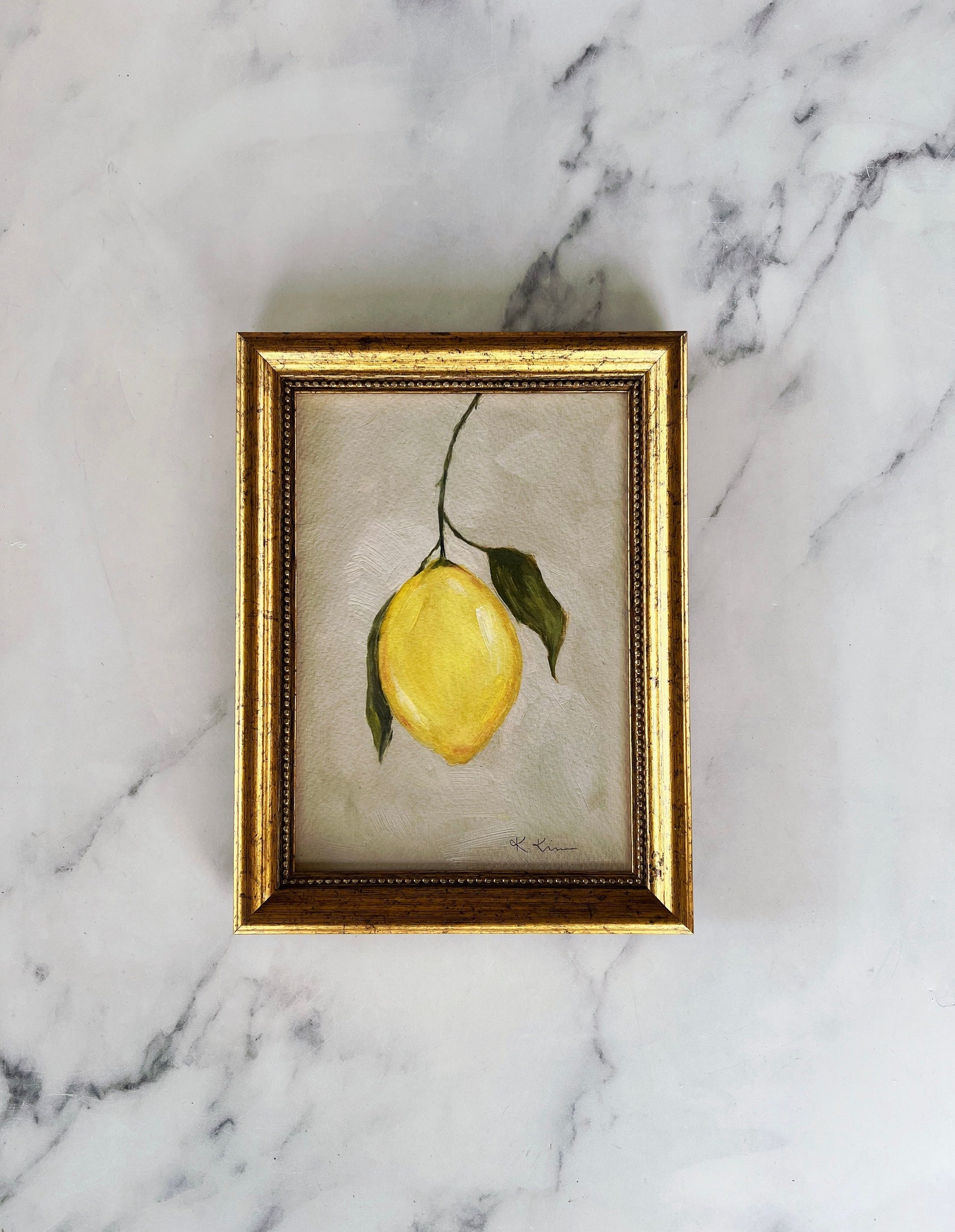 LEMON DROP II Art Print - Unframed Oil Painting Print - Still Life ...