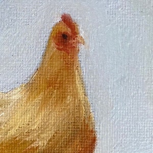 HENRIETTA Art Print Unframed Oil Painting Print Oil Painting Still Life Original Giclee Print Chicken Oil Painting Chicken Art image 6