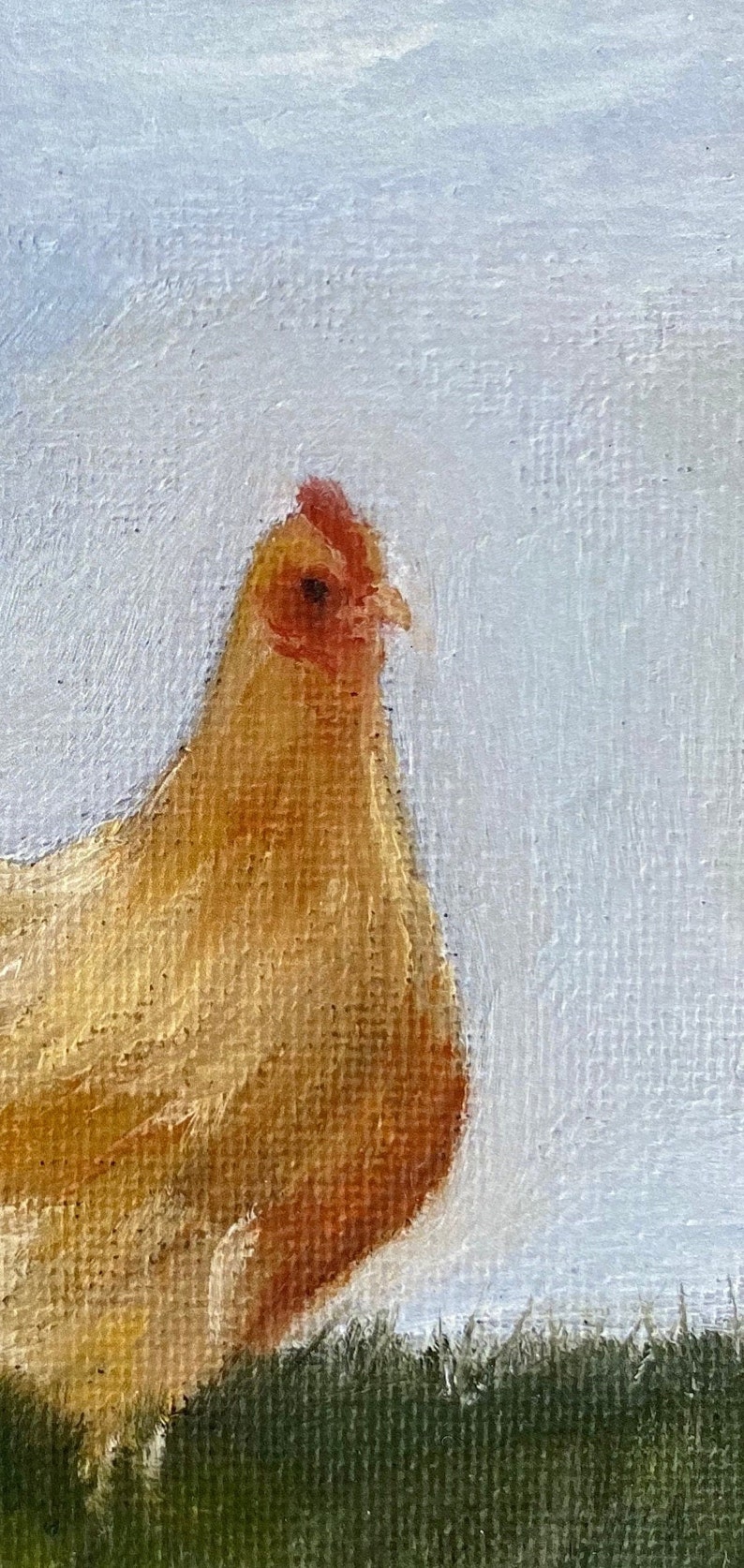 HENRIETTA Art Print Unframed Oil Painting Print Oil Painting Still Life Original Giclee Print Chicken Oil Painting Chicken Art image 6