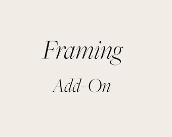 FRAMING ADD ON - Add on for 4x6&quot; Frame - 5x7&quot; Frame - 8x10&quot; Frame - Small Frame Add On - Gold Beaded Frame