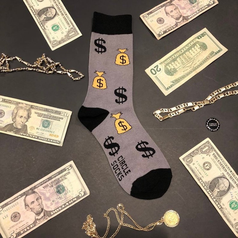 Mens Socks Womens Socks Money Socks Cash Socks Dollar Etsy