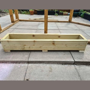 90cm Long Wooden Decking planter