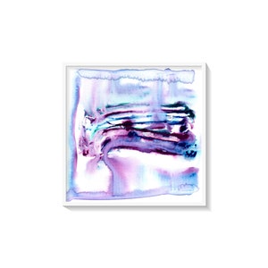 Purple and Blue Abstract Watercolor Printable Wall Art Home Decor