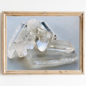 Printable Art Clear Quartz Crystal Gemstone Photo Wall Decor