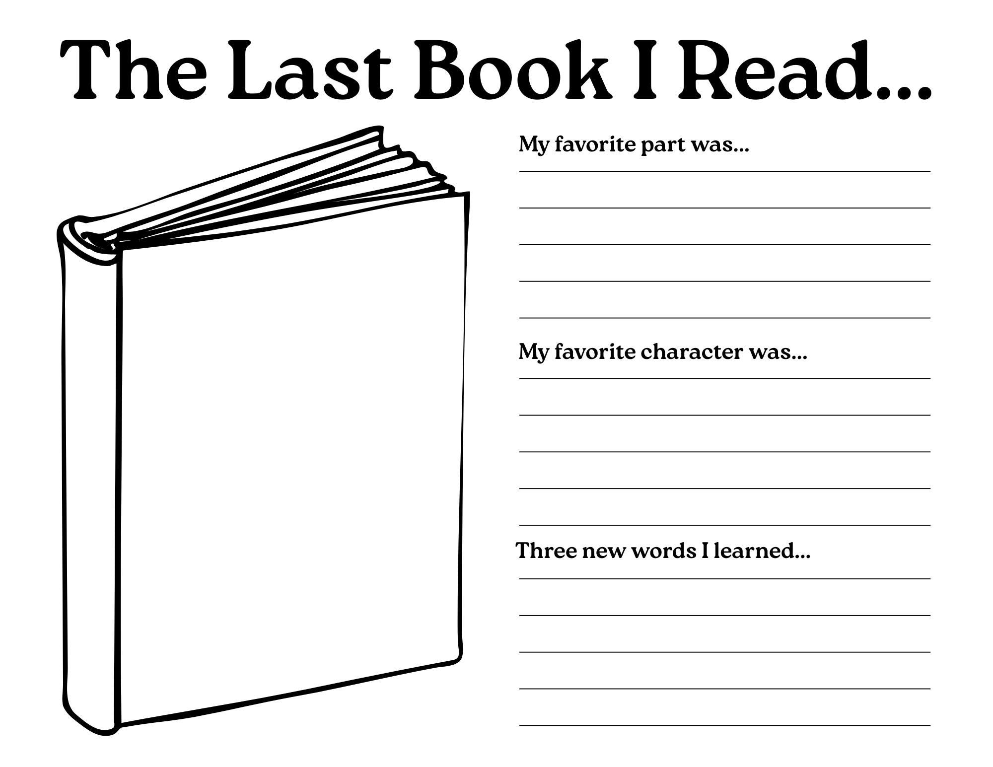 Reading Log Coloring Page Templates - Etsy