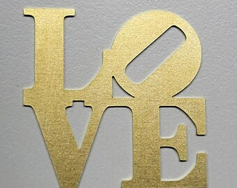 LOVE, Brass Valentine's Gift