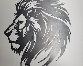 Laser Cut Metal Lion Head