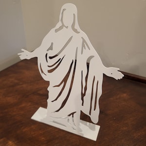 Metall Christus Statue, Jesus mit ausgebreiteten Armen