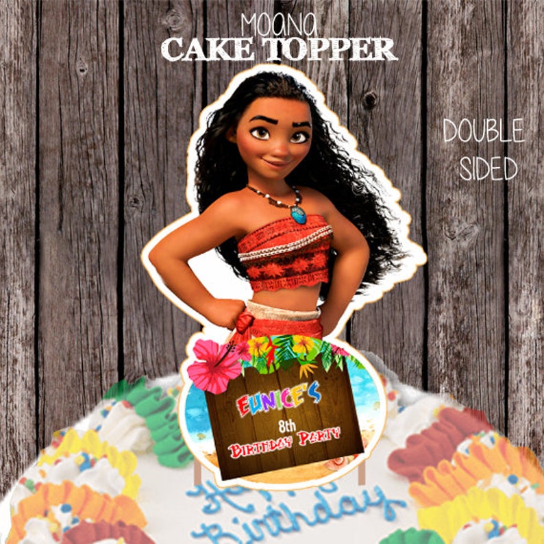 Decorations Cake Toppers Baking Accs Cake Decorating Personalised Moana Cake Topper Decorations Cake Toppers Baking Accs Cake Decorating Personalised Moana Cake Topper