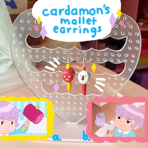 Bee and Puppycat Cardamon’s mallet/hammer earrings