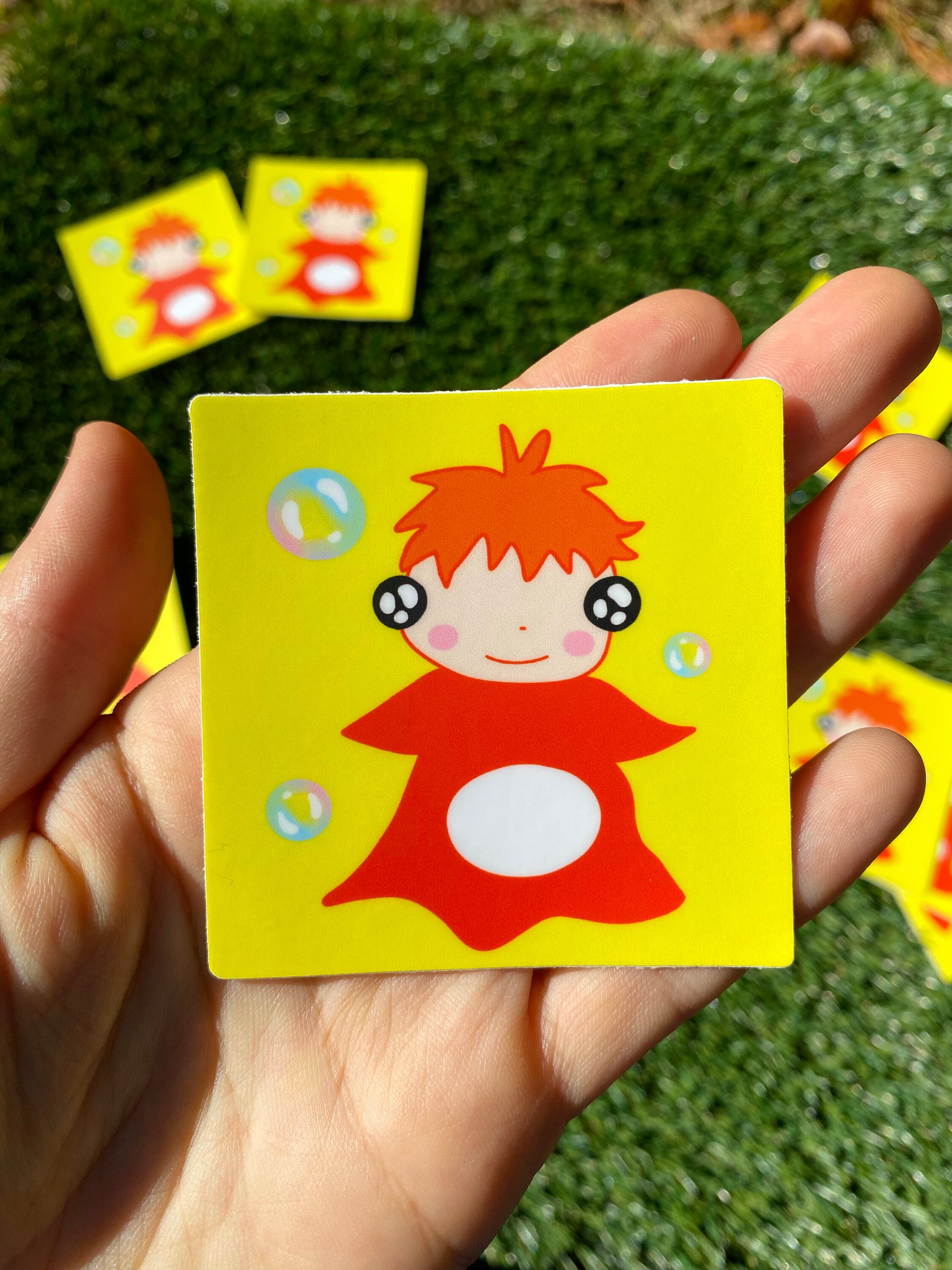 Ponyo Waterproof Vinyl Sticker - Etsy