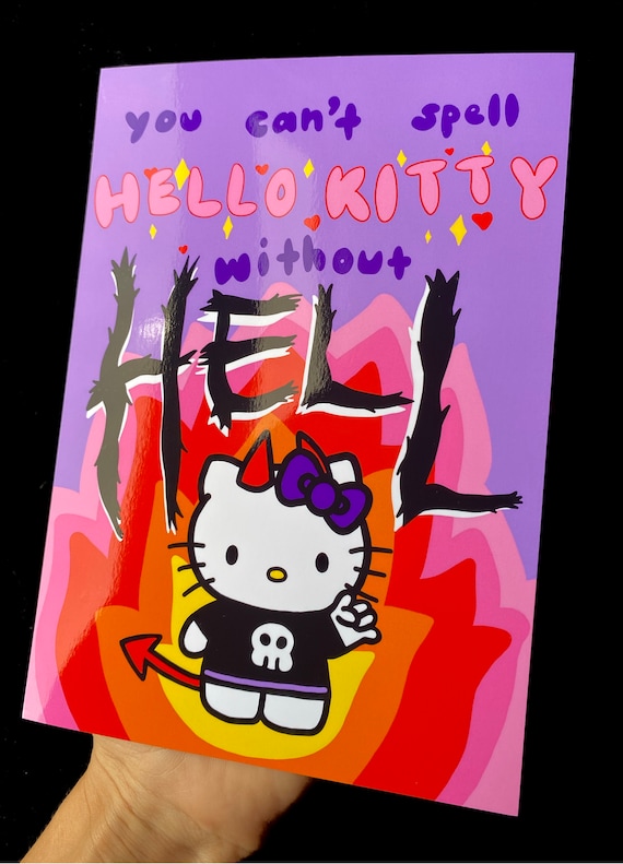 Hello Kitty 5x7 Art Print - Etsy