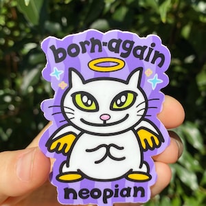 angelpuss neopets sticker (vinyl, waterproof)