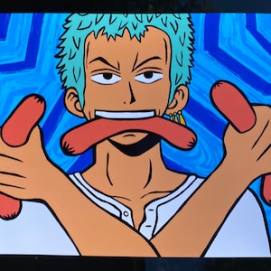 3 hot dog style Zoro - One Piece 8.5x11 art print