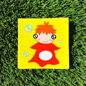 Pegatina de vinilo impermeable de ponyo