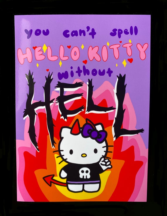Hello Kitty 5x7 Art Print - Etsy