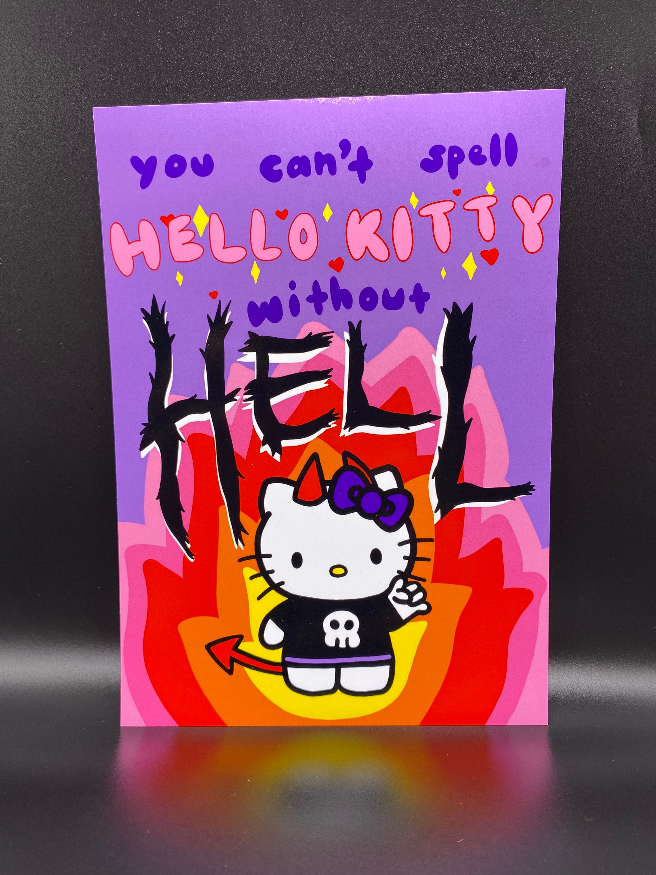 Hello Kitty 5x7 Art Print - Etsy