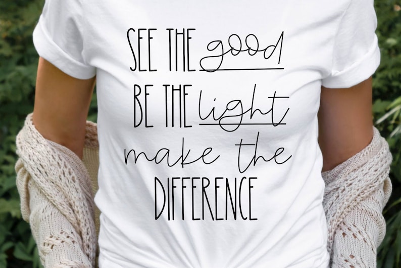 See The Good Be The Light Make The Difference Teacher Shirt image 1